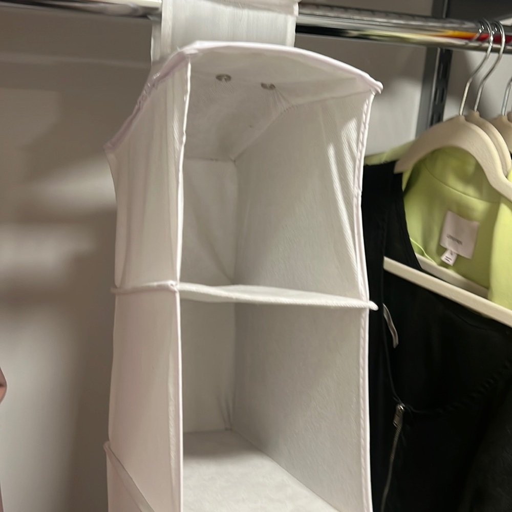 Collapsible 10 unit hanging shoe organizer for any closet!!!